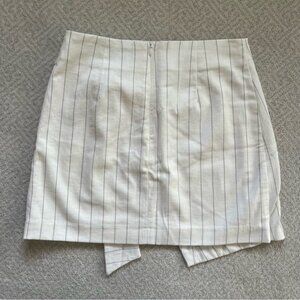 Rachel Zoe Wrap Side Tie Mini Skirt in Pinstripe
